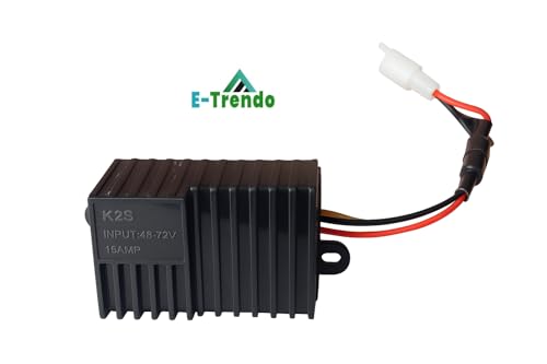 Image of E-Trendo 12V, 15A DC Converter | Input Dc 48V-72V, Output 12V 15A | Step-Down Power Supply For Electric Scooty, E-Bike, E-Rickshaw & E-Cart | Waterproof