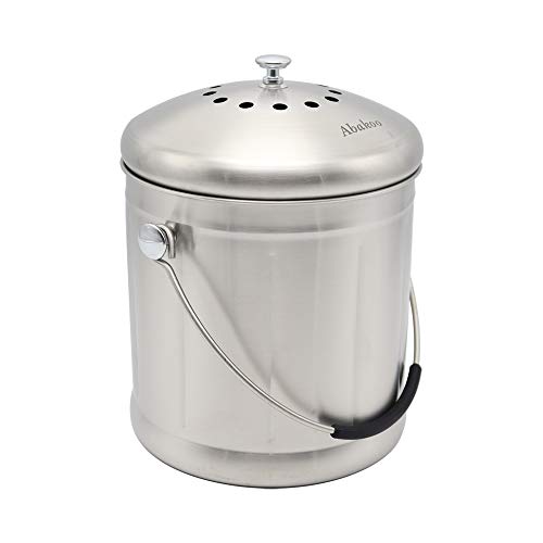 Abakoo-18-Gallon-Compost-Bin-Container-Kitchen-Compost-Bin-Compost-Pail-with-Stainless-Steel-Lid-Countertop-Kitchen-Trash-Can-includes-totally-2-filters