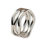 [mico.lor] ステンレス リング (199) ウェーブ3連風 指輪 レディース メンズ 金属アレルギー対応 サージカルステンレス 316L 12号 銀色