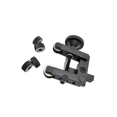 Functional Hardened Aluminum Alloy Knurling Tool with Automatic Centering 10x10mm Shank for Metal Finish Engraving Adjustable Double Wheel Knurling Tool