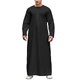 Associations Stylées Possibles: Cette tenue homme musulman se marie facilement avec un pantalon assorti et une calotte traditionnelle, créant une tenue complète et raffinée pour une présence distinguée lors des occasions spéciales ou des sorties