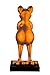 Produktbild Casablanca hochwertige Deko Figur Skulptur Frosch XL - Design Frog metallic orange - Moderne Dekoration - Höhe 68 cm