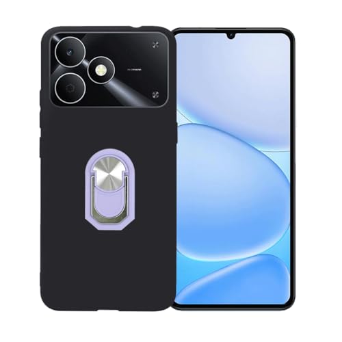 CongJiaLingXi�P�[�X�K�p ��Realme Note 80 (6.74") �����O�T�|�[�g�A�_�炩���V���R�[���V�F���̏_��ȃo���p�[�h�Ռ�TPU�ی�J�o�[�������,�p�[�v��