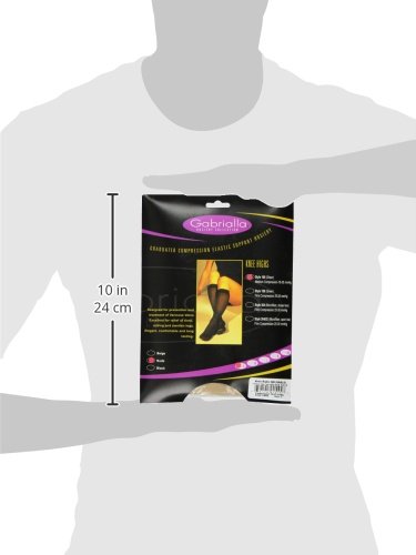 Image of GABRIALLA Sheer Knee Highs, Compression(20-22 mmHg), Nude, Small, 3 Count