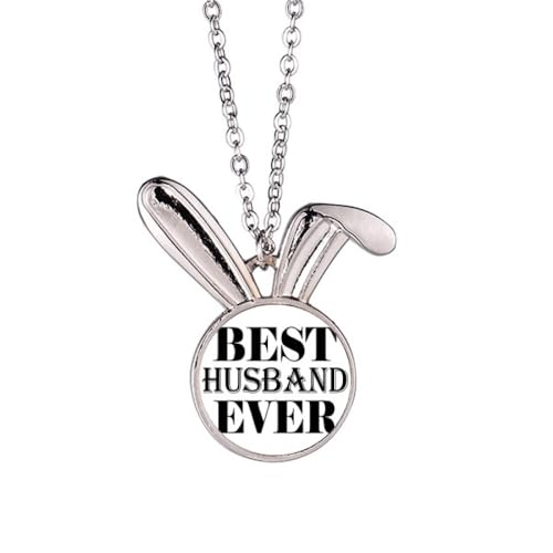 Pendentif lapin Best Husband Ever cadeau anniversaire mariage original