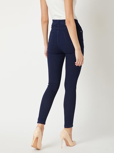 Image of Miss Chase Women's Skinny Fit High Rise Regular Length Denim Stretchable Jeans