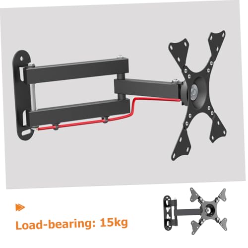 Support mural TV orientable et inclinable noir Toddmomy