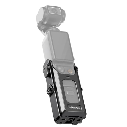 Image of NEEWER Pocket 3 Cage, All in One Aluminum Alloy Protective Video Rig Compatible with DJI Osmo Pocket 3 & Magnetic Mount Accessories, 1 /4 inch Threads Cold Shoe, Slots for Quick Release Side Handle, AC029