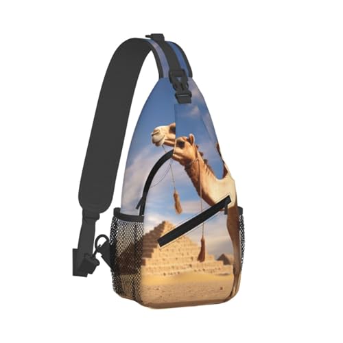 Bolso cruzado deportivo para hombre y mujer color negro miniatura 2