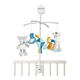 Nattou 498319 Móvil con mecanismo musical Tim y Tiloo, Suav