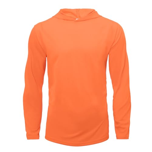 Mens Long Sleeve T Shirts 5 Pack Fishing Work Athletic Sun Protection Tees with Hoodies2