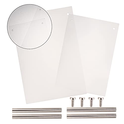Lurrose Magnetic Holder 2pcs Nail Art Display Board Acrylic Showing Holder False Nail Tips Sample Display Polish Board for Salon Nail Art Design Practice Tools Nail Decoration - Image 2