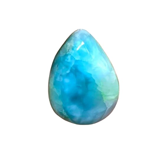 Cabochon en Larimar naturel 21x15x6 mm idéal pour créer un collier d'été