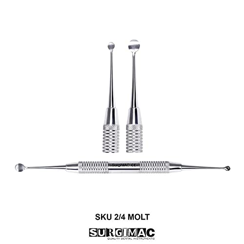 Dental Periosteal Elevators Molt 2/4 Surgical Bone Curette #TOP1