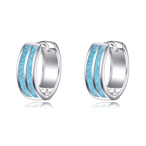 Boucles d'oreilles noires argent et opale cadeau idéal femme