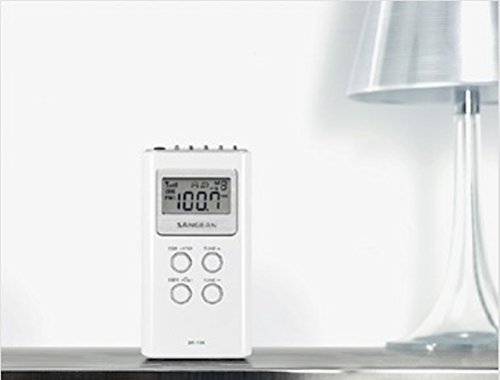 Sangean America, Inc. dt-120-white Sangean DT-120 AM/FM Stereo PLL Synthesized Pocket Receiver