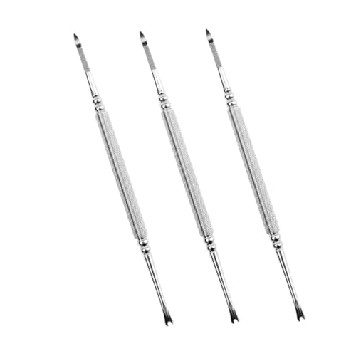 SOESFOUFU Nail Art Tools Set Cuticle Exfoliators Dead Skin Forks Cleaner Tool Ideal for Manicure