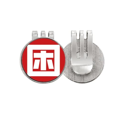 Marqueur de balle de golf magnétique au motif chinois pour vos parcours de weekend