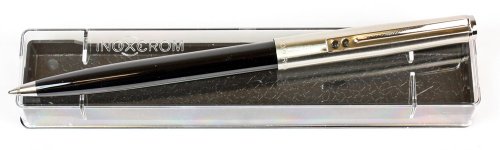 Inoxcrom 77 Ballpoint Pen. Black. Parker 45 Type. Gift Boxed. NEW