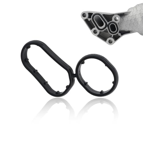 Image of fluororubber (FKM) Engine Oil Filter Housing Gasket 26345-3LAA0 for Kia Telluride 2020-2024,Sorento 2018-2020,Sedona 2019-2021,Cadenza 2017-2020;Hyundai Palisade 2020-2023,Genesis 2014-2016