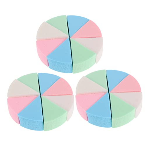 Beaupretty 3 Sets Sponge Powder Puff Reusable Makeup Wedges for Foundation Application Lightweight Convenient Safe for Daily Use for All Skin