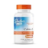 Doctor's Best Calm with Zembrin, Stress & Mood Support, 25mg Veggie Caps, 60Count