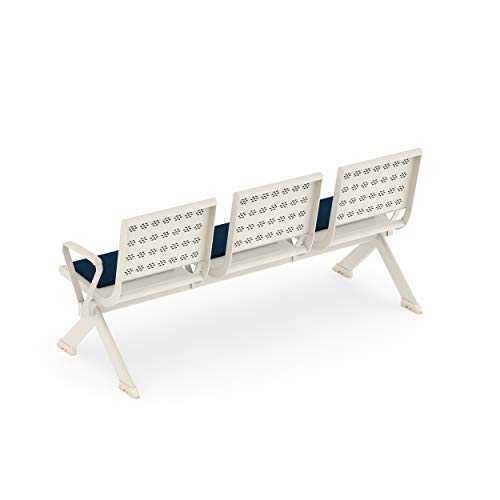 Image of SOS LiteOffice SmallOffice Amigo 3 Seater Visitor Sofa, Silver Grey, 1693mmLX658mmDX800mmHt (SOAM3SWLMSLCBK)