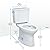 TOTO Drake Two-Piece Elongated 1.6 GPF Universal Height TORNADO FLUSH Toilet with CEFIONTECT, Bone - CST776CSFG#03