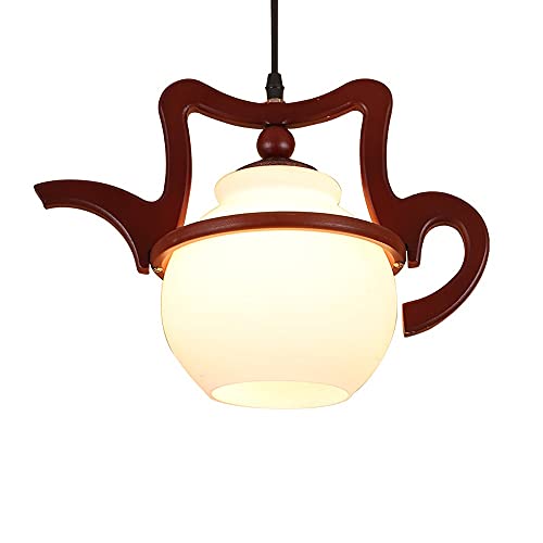 Suspension théière bois pour réchauffer un intérieur moderne