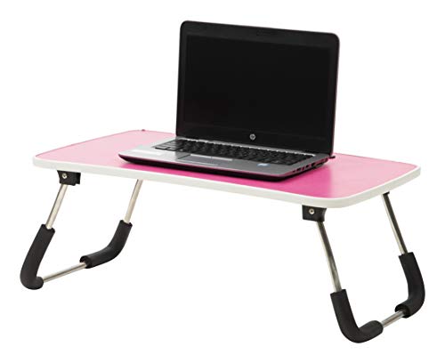 Townsville Albury Laptop Table With Stainless Steel Leg & Mobile Holder (Pink)