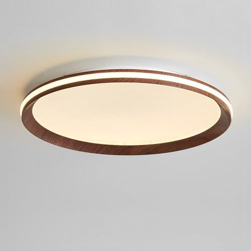 Plafonnier LED discret pour plafonds bas style moderne bois