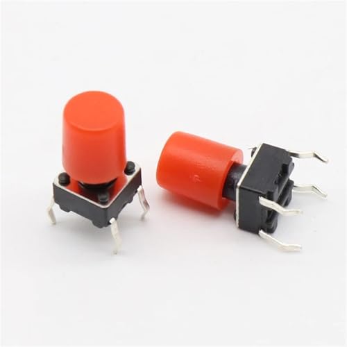 Tapa de plástico roja para interruptor G61: soluciona botones duros de 6x6 mm