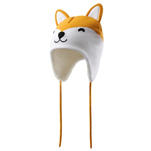 Baby Animal Sherpa Lined Hats For Winter - Toddler Animal Ear Hat, Baby Hat Animal Ears, Winter Fox Hat For Kids, Baby Girl & Boy #TOP16