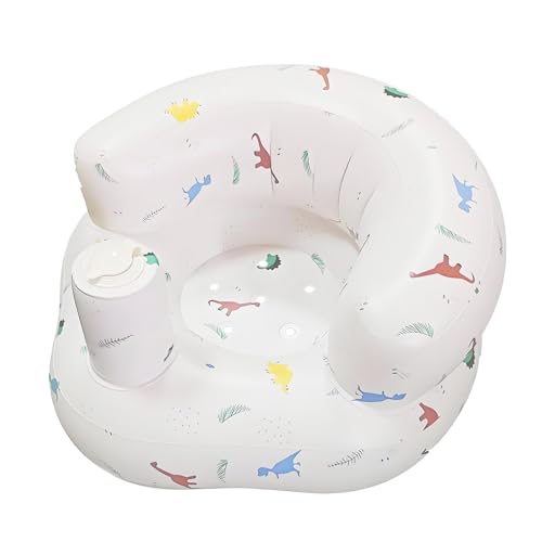 1 PC Baby Inflatable Seat, Soft Blow Up Chair for Toddlers, Comfortable Inflatable Baby Chair for Sitting Up, Foldable Infant Seat for Travel Home Use