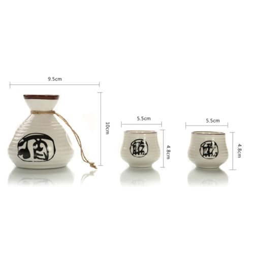 Set de sake japonés artesanal con caligrafía ideal para regalar 3