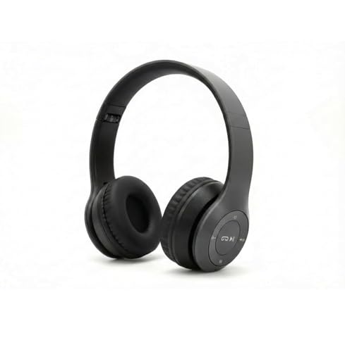 Image of NakshSales Wireless Bluetooth Headphones with Deep Bass Stereo Sound, Foldable Over-Ear Design, Soft Cushioned Earpads & Built-in Mic for Music, Online Classes & Travel, Calls