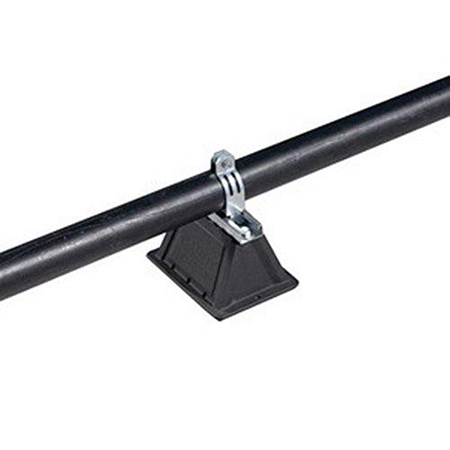 Erico Caddy PSF10C Rooftop Support with Channel, 8" x 4.8", Rubber/Steel