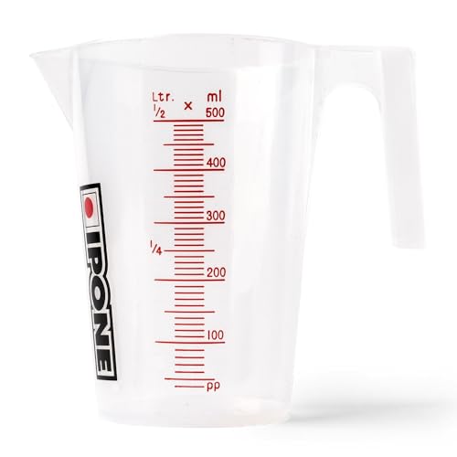 Ipone Mesure Gradué - 500 Ml Transparent - 1 Pièce - Mesureur de Volume Huile