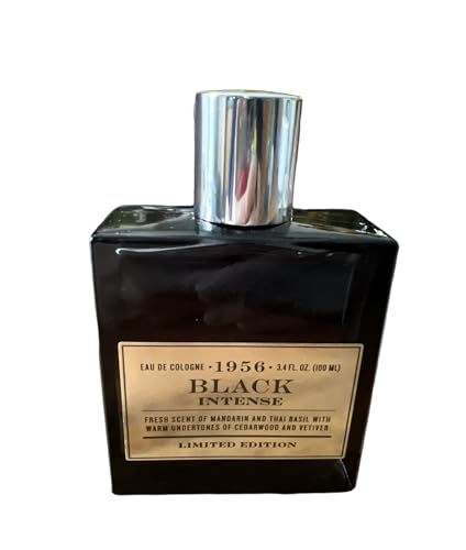 1956 Black Intense Eau De Cologne Fragrance For Him 3.4 Fl Oz, Blue