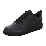 Nike Boy's Court Borough Low 2 (Big Kid) Black/Black/Black 4 Big Kid M