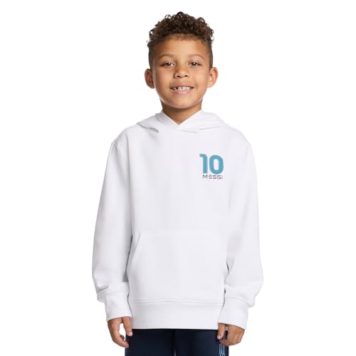 Messi boys Long Sleeve, Standard Fit Hoodie Sweatshirt, Comfortable Fleece