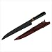 Serra Grande Sushi & Sashimi - Cuchillo de cocina brasileño forjado a mano, hoja de 25,4 cm, mango redondo + funda de piel auténtica