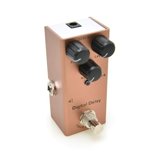 MUSIKLAN Electric Guitar Effects Pedal Mini Single Type DC 9V True Bypass (Digital Delay)