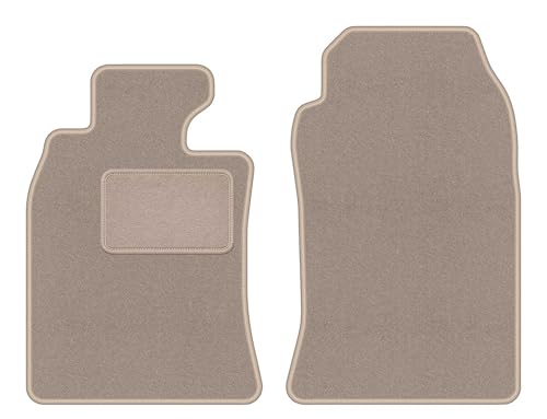 Tapis de voiture en velours beige élégant pour cabriolet Mini Cooper R52