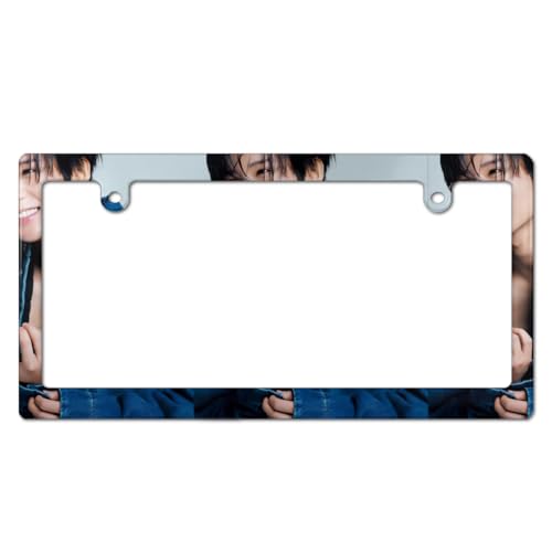 目黒蓮 ナンバープレート フレーム ナンバーフレーム 普通車 軽自動車適用 装飾ボーダー タグ装飾 耐久性 カーアクセサリー 錆びにくい おしゃれ ?り物