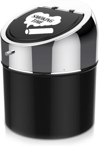 LegendTech Edelstahl Aschenbecher mit Deckel Rutschfester Tragbar...