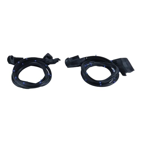 HOLDWELL 2PCS Driver & Passenger Side Door Weatherstrip Seal Kit KG3033 20350901 20350900 Compatible with 1982-1992 Chevrolet Camaro & Pontiac Firebird by HOLDWELL - Image 2