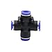 Spray Water Connection 10 Mm Slip-Lock Quick Connector Garden Tee, Cross, Elbow, Straight Connector Industrial Agriculture Mist Cooling Joint 3 Pcs (Color : 8mm)