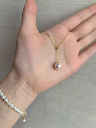Image of Zeffy Gold Pearl Necklace for Women, Dainty 14K Gold /Silve Plated Layered Pearl Choker Pearl Earrings Pearl Bracelets Wedding Trendy Gold Jewelry Set for Women Gifts