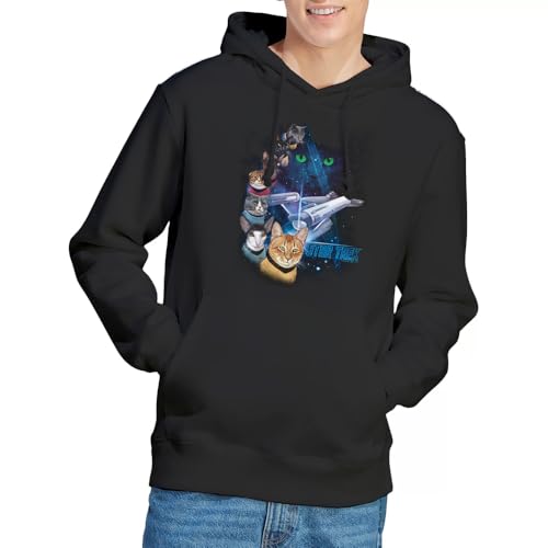 Star Trek Feline Galaxy hoodie sweat à capuche mixte pour fan de chat
